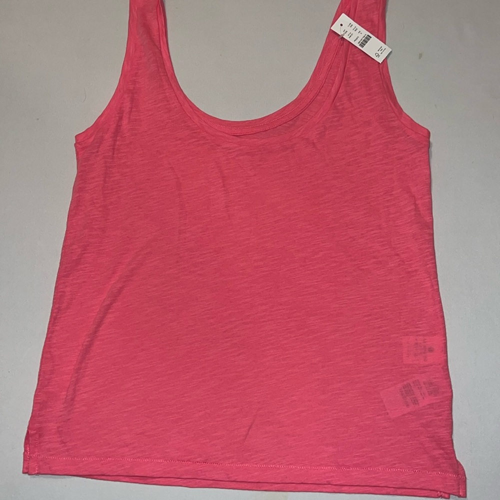 New With Tags JCrew Pink Cotton Tank!